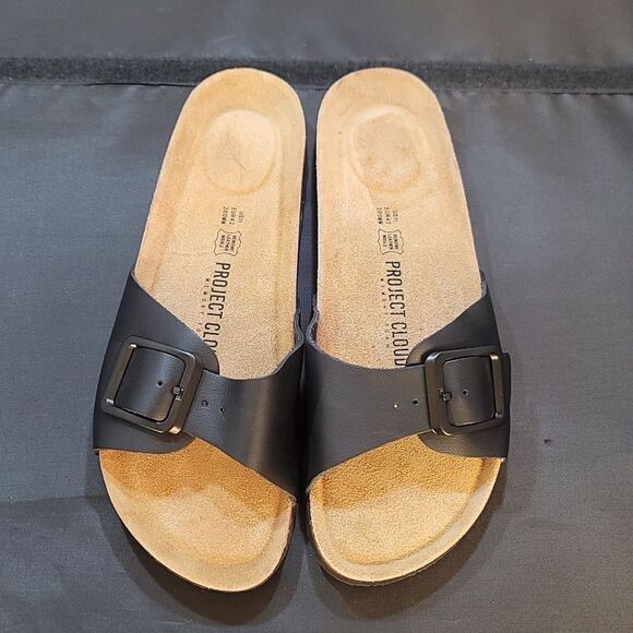 BRAND NEW PROJECT CLOUD 100% GENUINE LEATHER w/ MEMORY FOAM SANDALS - Picture 2 of 16
